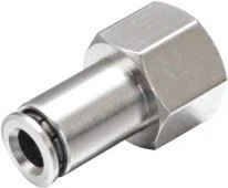 कनेक्टर में पीसीएफ पीतल महिला सीधे धक्का